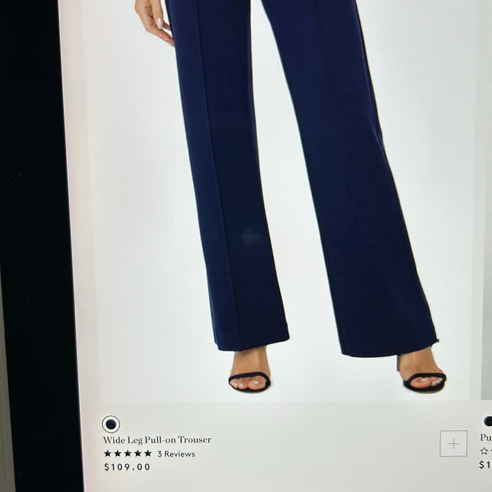 Liverpool Jeans Company Navy Wide-Leg Trousers - Picture 10 of 10